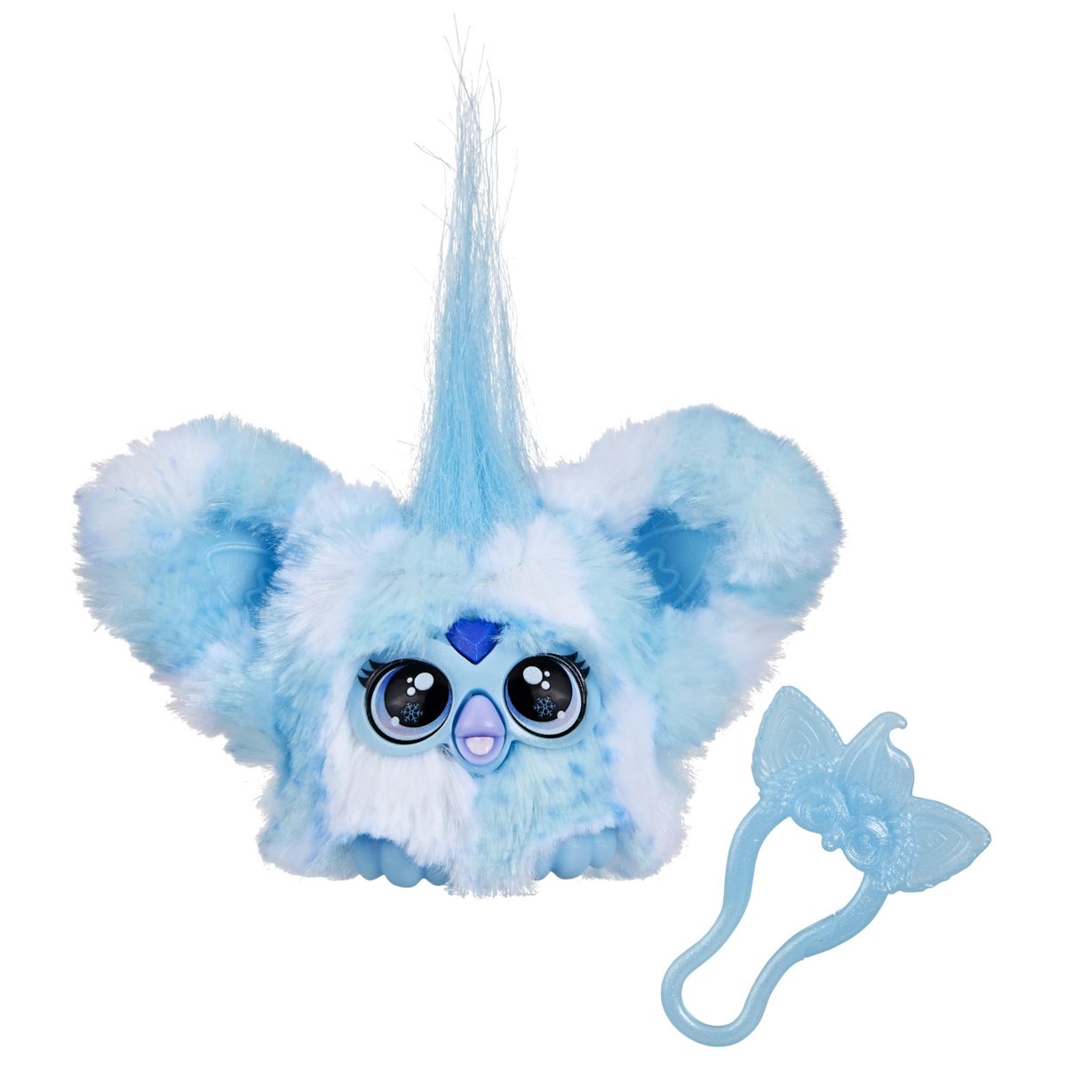 Furby Furblets SNO-Way Holiday Edition Mini Friend, 45+ Sesler ve Müzik, Sadece Eşyalı Konuşuyor, 6 Yaş ve Üzeri için Elektronik Peluş Oyuncaklar, Mavi ve Beyaz