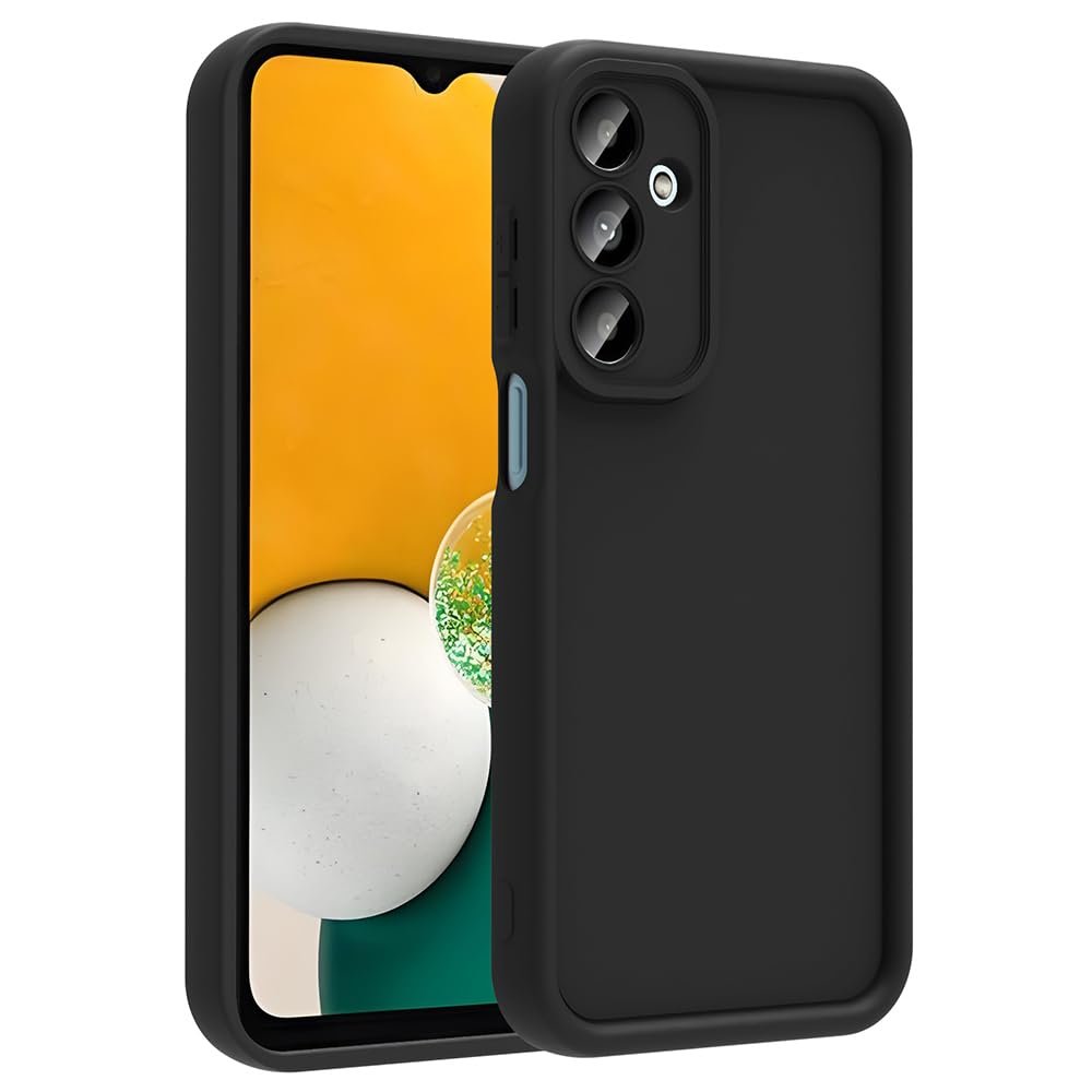 PSR Aksesuar Galaxy Serisi Uyumlu Kılıf | Kamera Korumalı Ananas Kapak | Şık Minimalist Tasarım  Darbeye Dayanıklı Koruma (Siyah, Galaxy A56)
