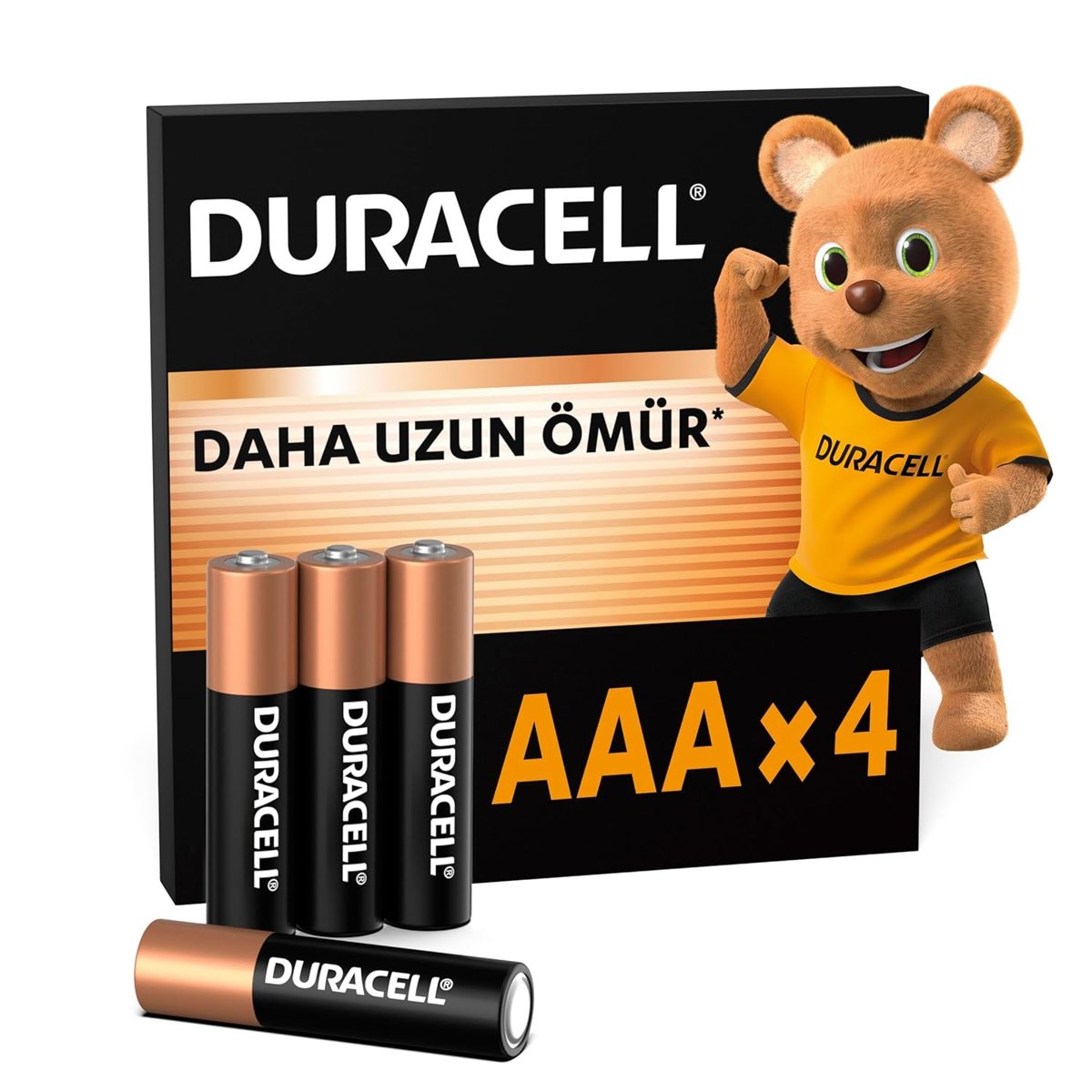 DURACELL BASIC AAA Alkalin İnce Kalem Pil (4'lü Paket) – 1,5V