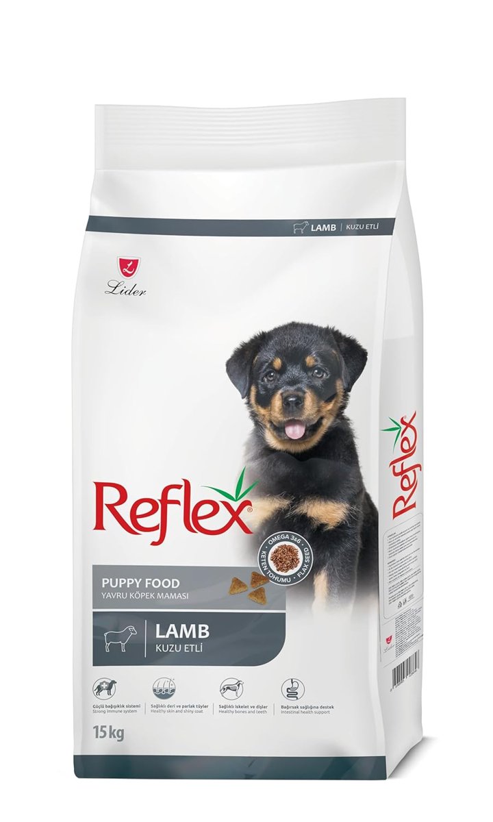 Reflex Puppy Lamb Kuzulu Yavru Köpek Maması, 15 Kg