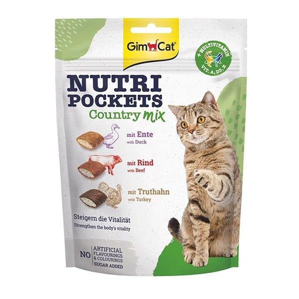 Gimcat Nutripockets CountryMix Kedi Ödülü 150gr