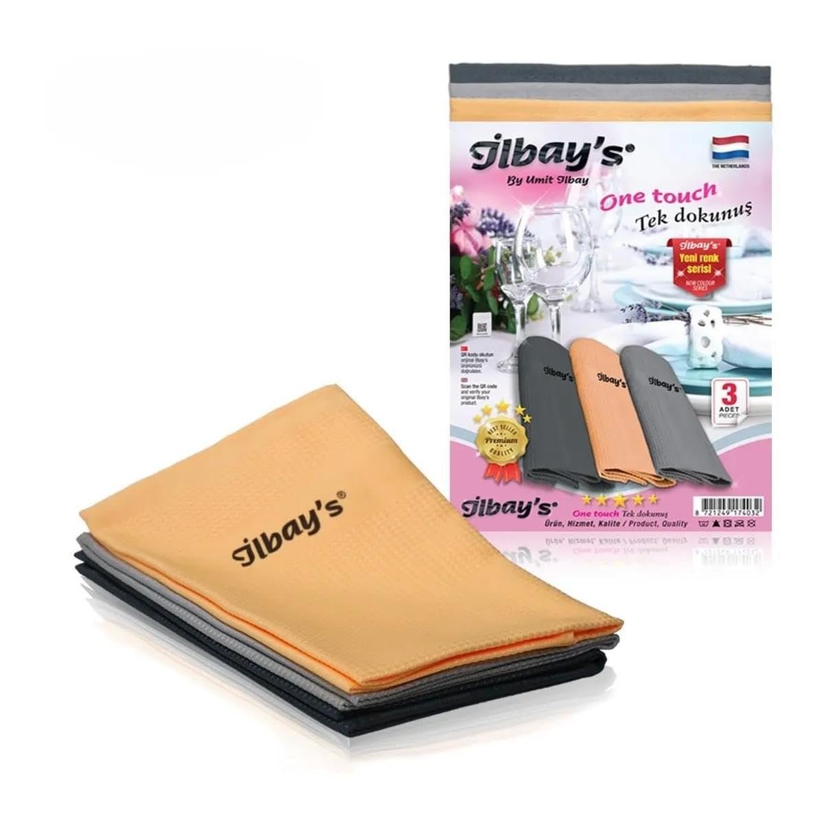 İlbay's Mikrofiber Temizlik Bezi 42x68 cm 3'lü Yeni