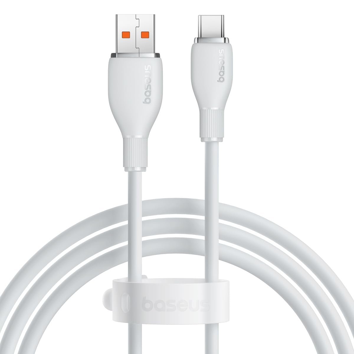 Baseus Pudding Hızlı Şarj Özellikli Type-C Kablo 100W, 1.2 Metre, Beyaz