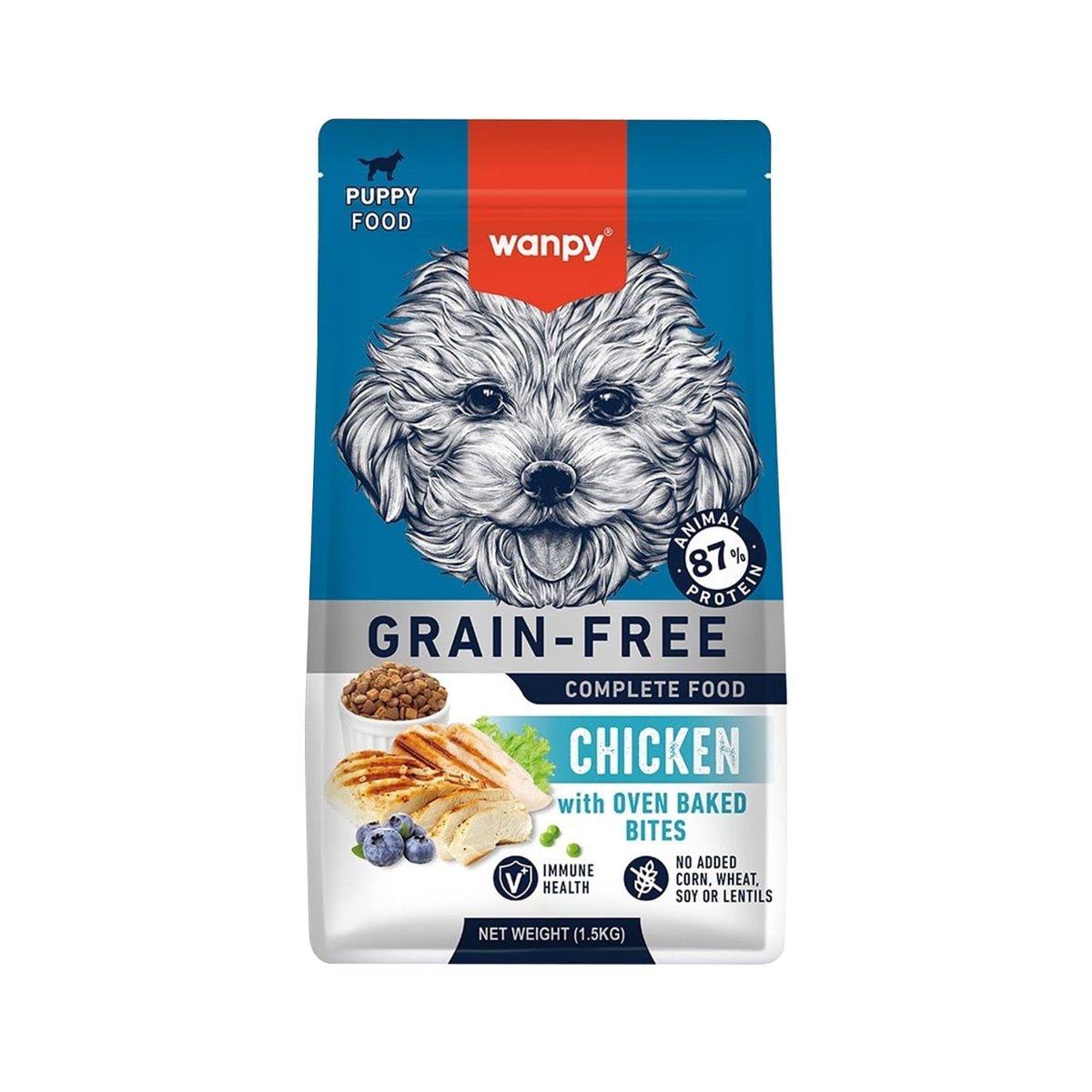 Wanpy Tavuklu Tahılsız Yavru Köpek Maması 1.5 Kg