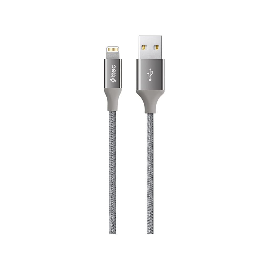 ttec AlumiCable iPhone ile Uyumlu Şarj Kablosu - Uzay Grisi (2DK16UG)