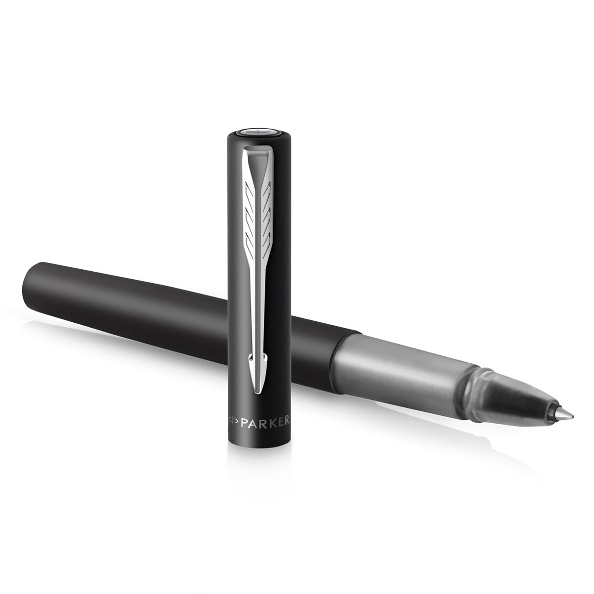 Parker Vector XL tükenmez kalem | Pirinç üzerine metalik siyah lake | Siyah mürekkep doldurmalı ince nokta | Hediye kutusu