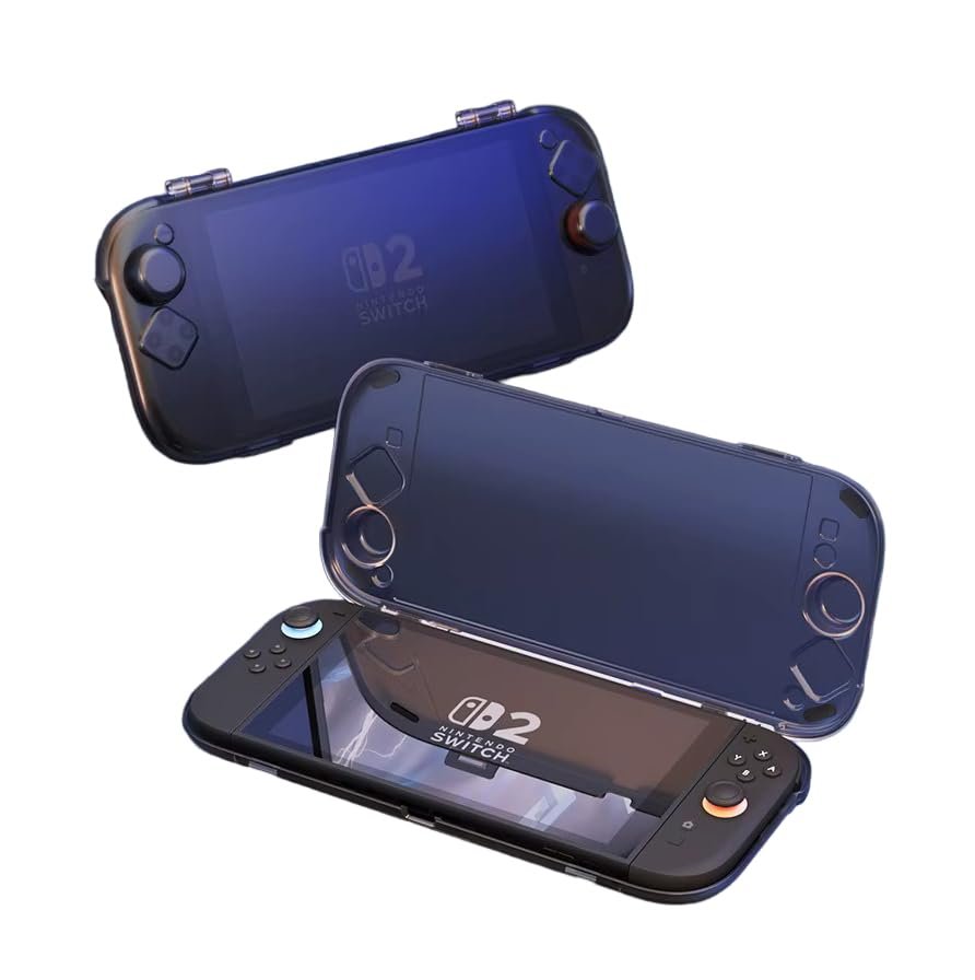 Switch 2 Uyumlu Sert Koruma Kabuğu (Nintendo Switch 2 Uyumlu) – 360° Tam Koruma, Şok Emici ABS+TPU,