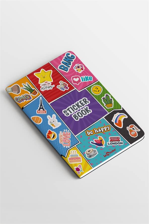 LE COLOR Sticker Book 2100 STICKER Renkli Etiket Bang