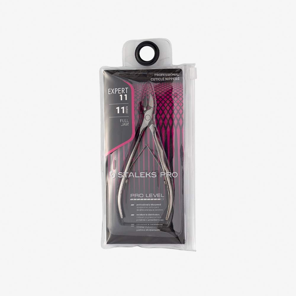 Staleks Pro Manikür Pensesi UZMAN NE-11-11, Tam Çene, 0,43 inç (11 mm)
