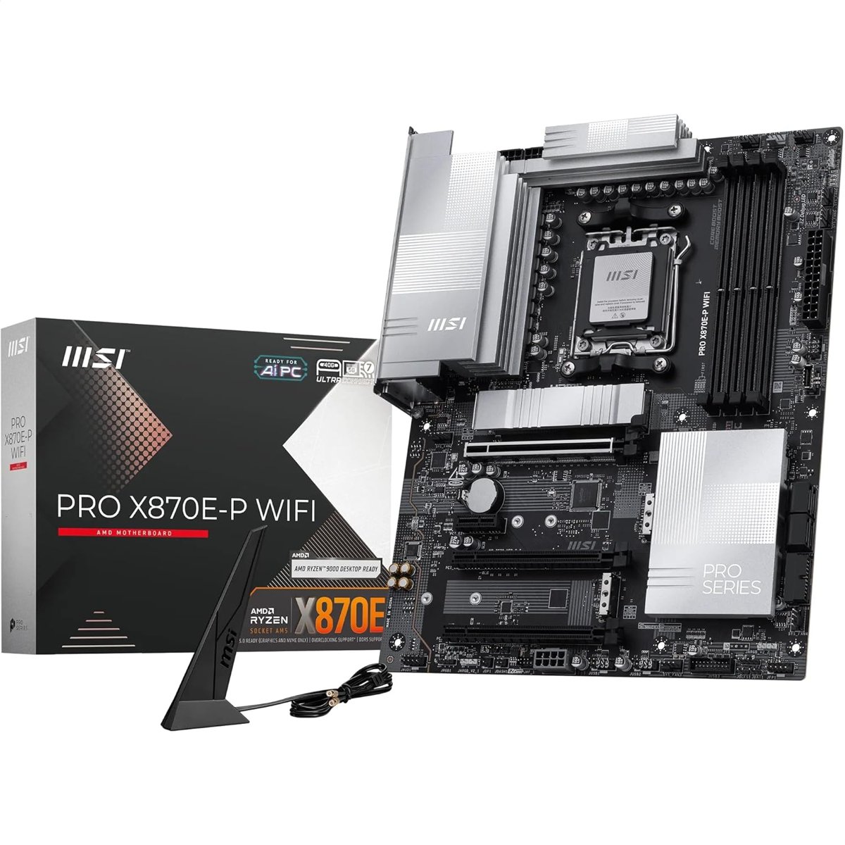 MSI PRO X870E-P WIFI AM5 DDR5 8200MHZ(OC) 3X M.2 USB4 GBPS HDMI 5G LAN WIFI 7 RGB ATX