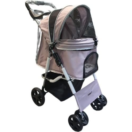Tommy Evcil Hayvan Arabası 78x46x99,5 cm Pembe Max 15 kg