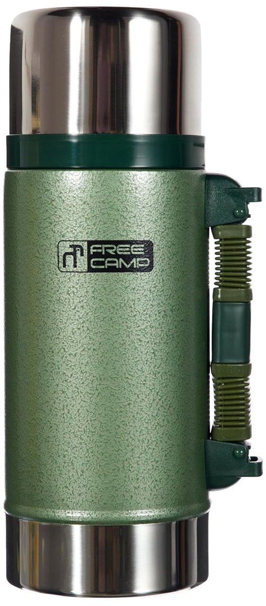 Freecamp Marvel Termos, 700 ml, Unisex, Çelik, BPA İçermez, 12 Saat Sıcak, 24 Saat Soğuk Tutma, Yeşi