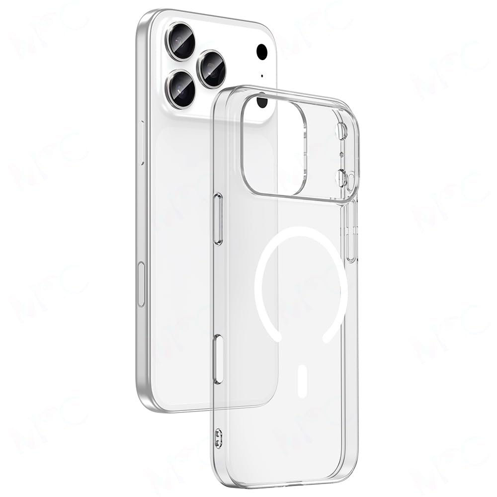PSR Aksesuar iPhone Serisi Kılıf - M-Safe Şarj Uyumlu Şeffaf Porto Kapak | Kamera Çerçeveli | Darbe Korumalı ve Ultra İnce (iPhone 17 Pro Max)