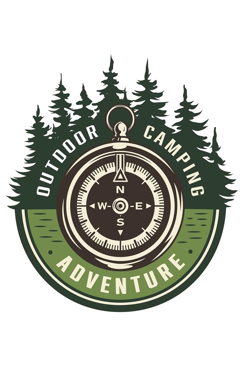 Quart Aksesuar Off Road Camping Adventure Sticker Pusula 14 x 13 cm