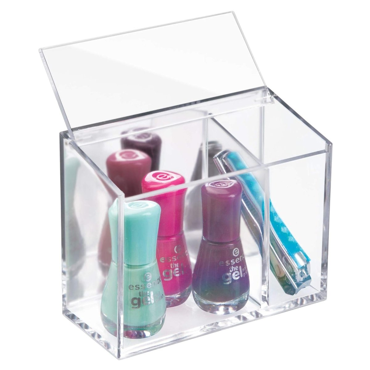InterDesign Kozmetik Organizer Kapaklı,Kendinden Yapışkanlı