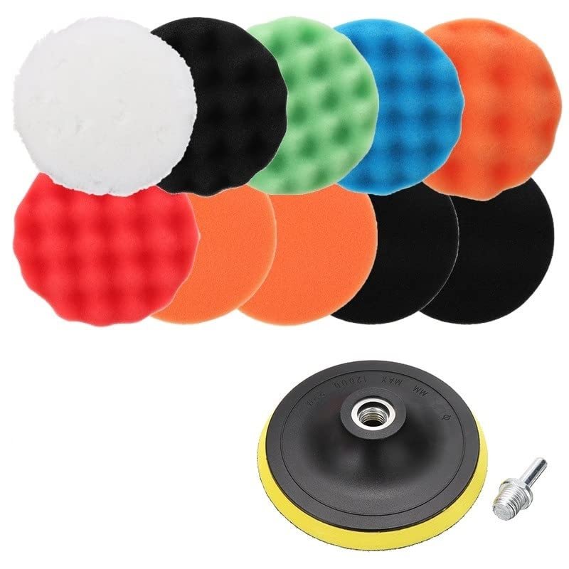 Valkyrie 12 Parça 10cm Büyük Boy Oto Pasta Cila Polisaj Seti