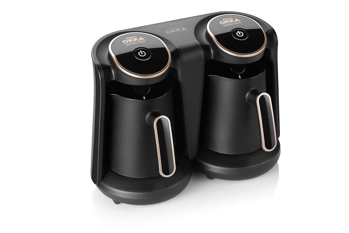 Arzum OK006 OKKA Minio Duo Türk Kahvesi Makinesi, 8 Fincan Kapasite, Taşma Önleyici, 800-960W, Bakır