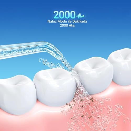 Valkyrie Şarj Edilebilir Taşınabilir Ağız Duşu 280ml Diş Protez Bakım Cihazı Gündelik Kullanım