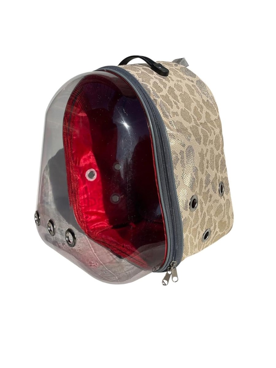 Glipet Snake Şeffaf Astronot Kedi Köpek Taşıma Çantası 42x22x33 Cm Sarı