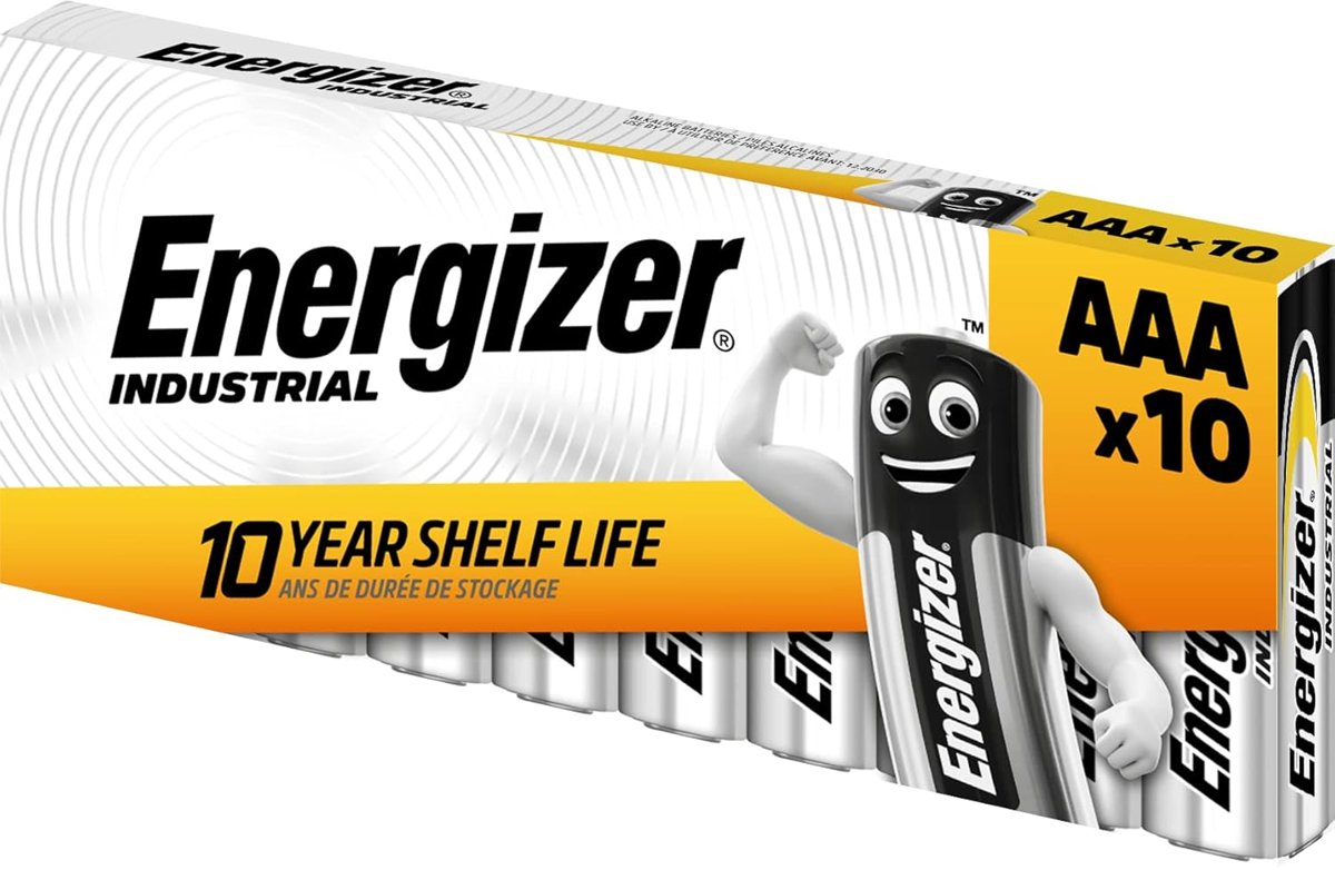Energizer industrial pil AAA LR03 1,5 V (10'lu paket)