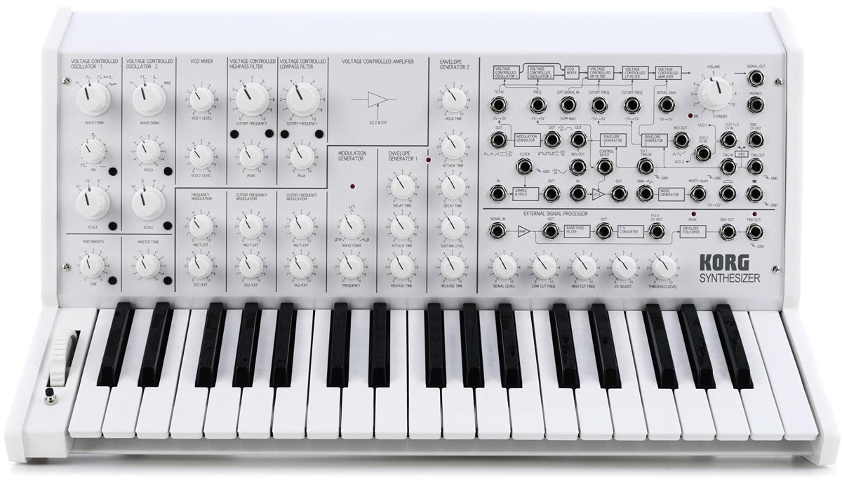 Korg MS20-FS White Monophonic Synthesizer