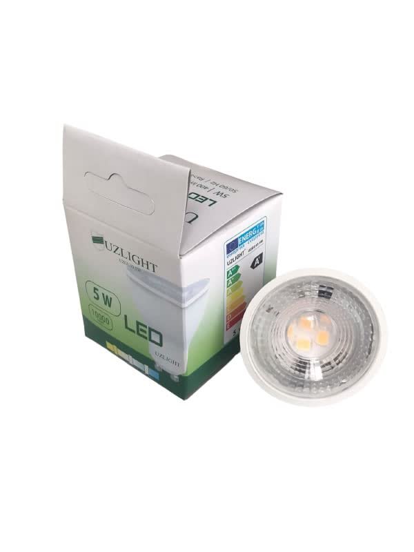 10 Adet 5W Led Ampul GU10 Duy Sarı Işık 3000K UZLIGHT
