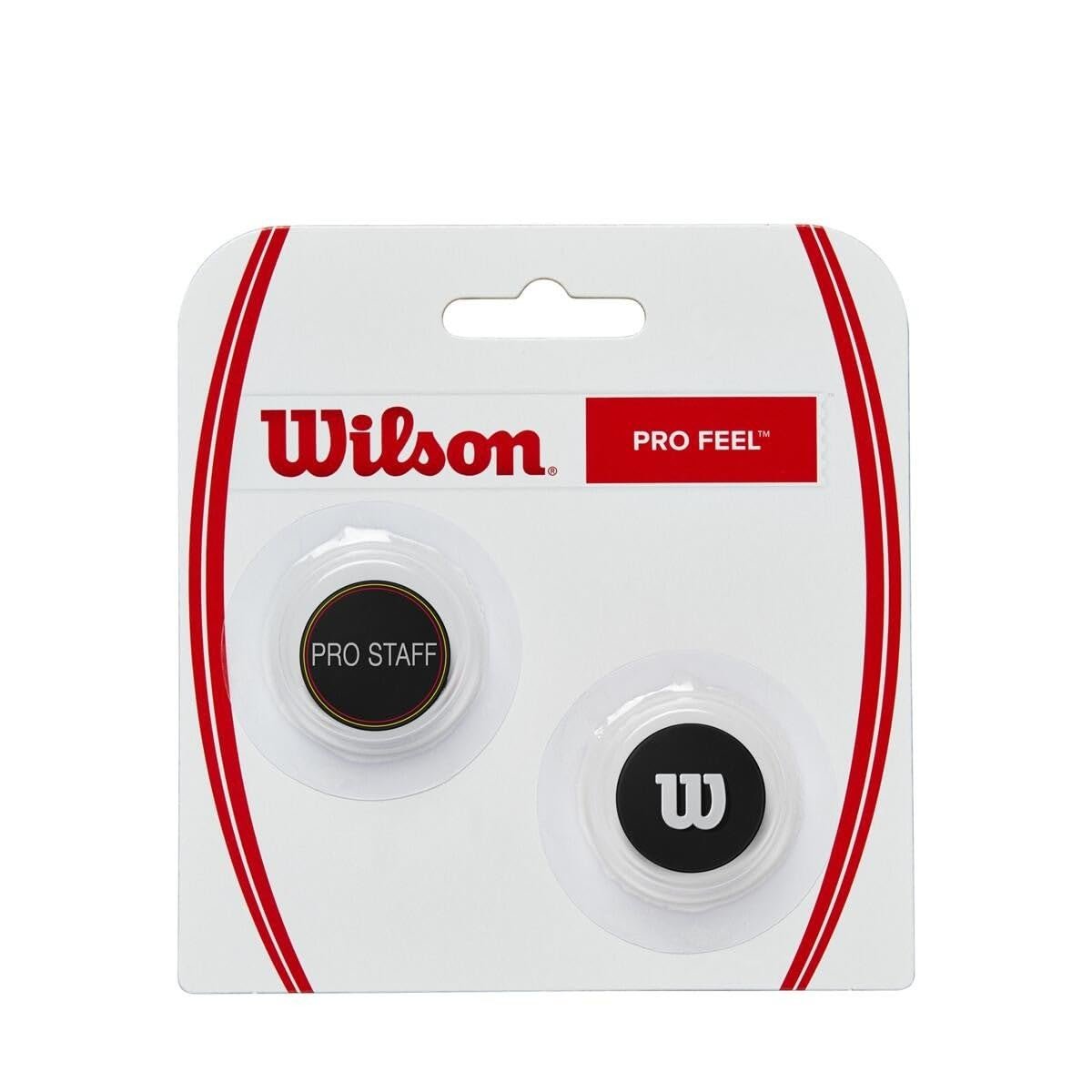 Wilson Pro Feel Pro Staff Titreşim Sönümleyici, Kırmızı, 2'li Set, Tenis Raketi için