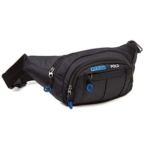 Av A Dos Bel Çantası, Çapraz Bel Çantası, Siyah Unisex Suya Dayanıklı Kulaklık Çıkış Çapraz Askılı Omuz Spor Bel Çanta Günlük Yürüyüş Outdoor