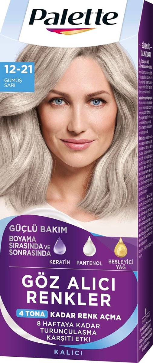 Palette Göz Alıcı Renkler 12-21 Gümüş Sarı