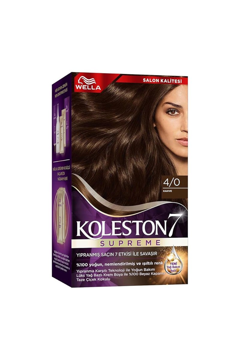 Koleston Supreme Kit Saç Boyası 4/0 Kahve