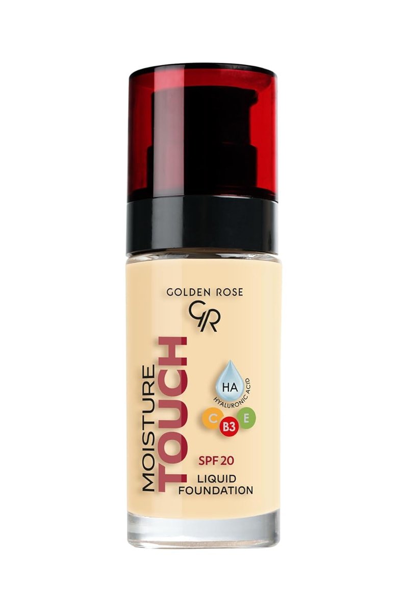 Golden Rose Moisture Touch Foundation No: 101 - Hyaluronik Asitli Nemlendirici Fondöten SPF 20-30 ml
