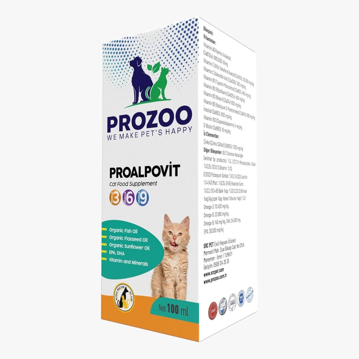 prozoo PROALPOVİT Kedi Maması Takviyesi 100 Ml