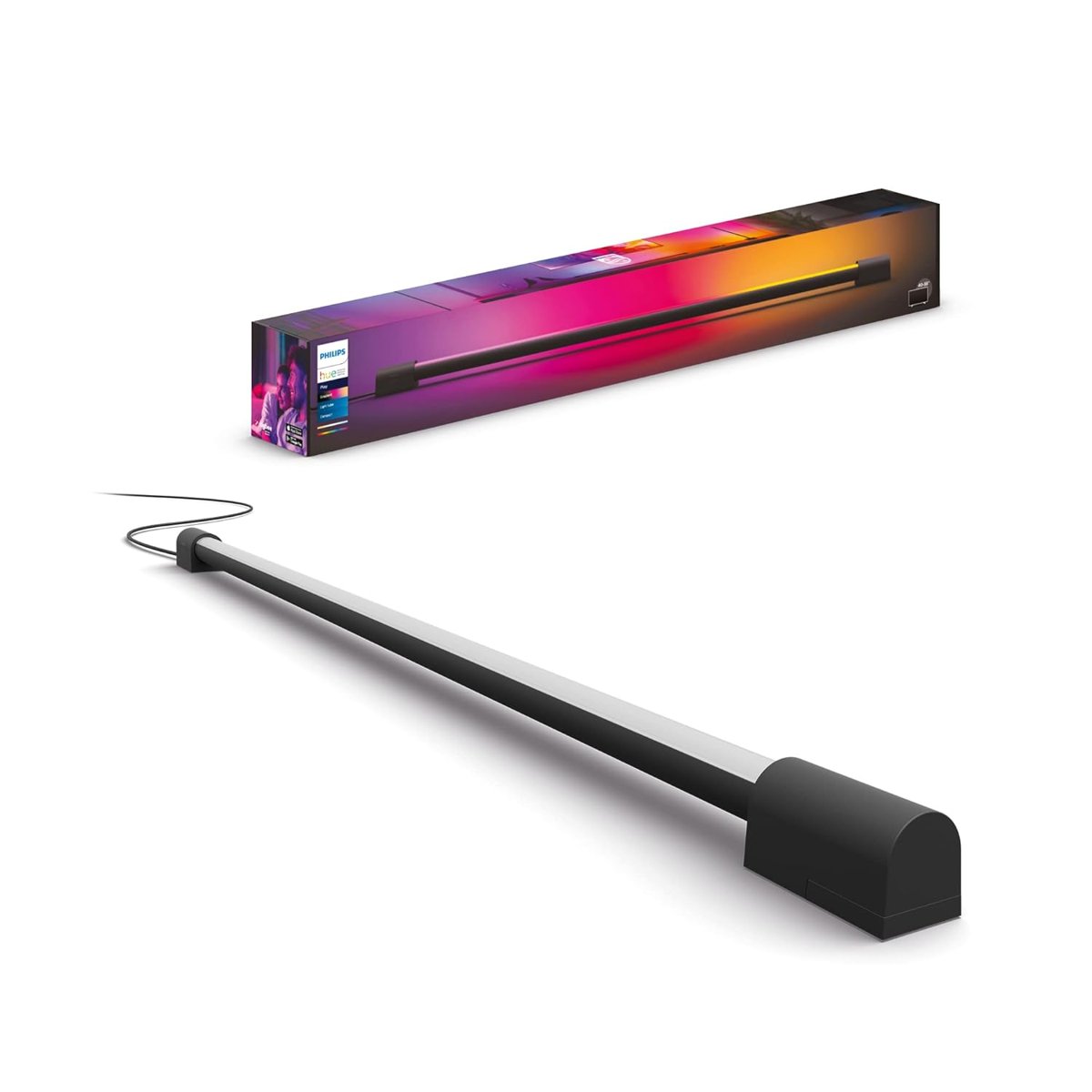 Philips Hue Play Gradient Light Tube Renklı Akıllı Led Aydınlatma, Siyah, 75 cm - 25.000 Saat Ampul Kullanım Ömrü