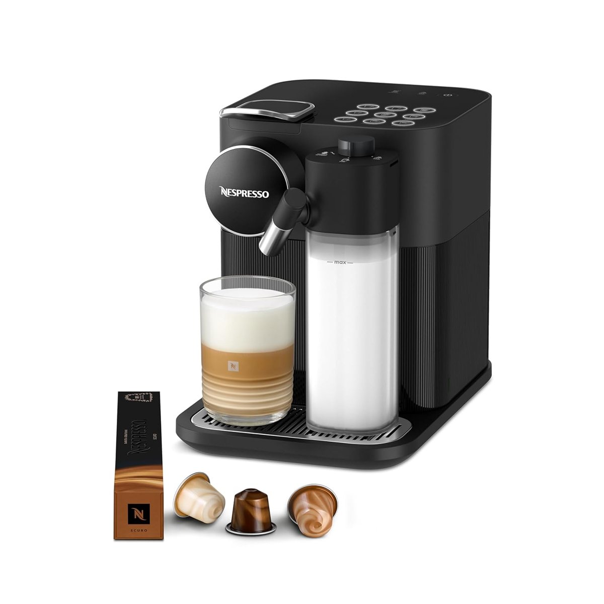 Nespresso F541 Gran Latissima Süt Çözümlü Kahve Makinesi, Siyah