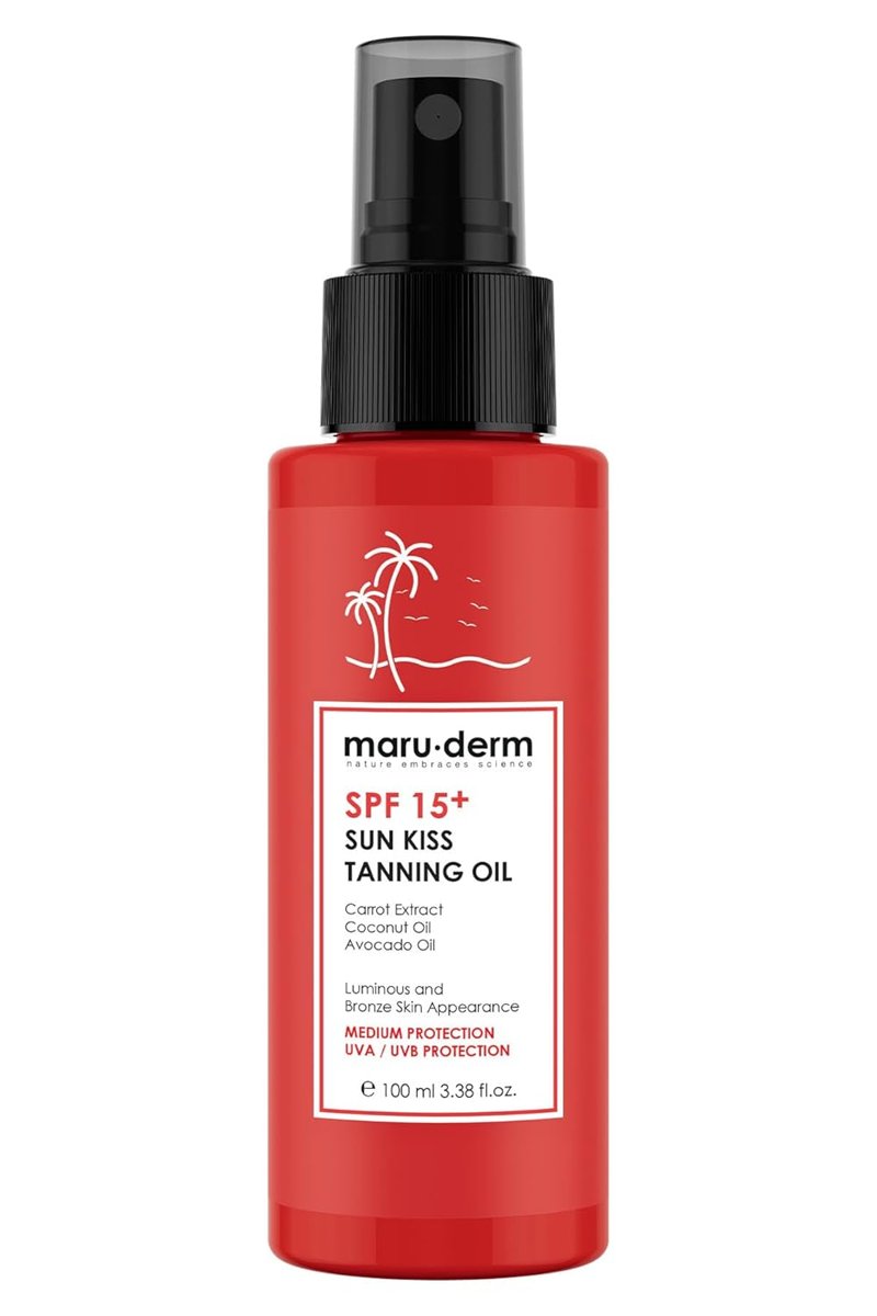 Maru.Derm SPF 15+ Bronzlaştırıcı Güneş Yağı 100 ml