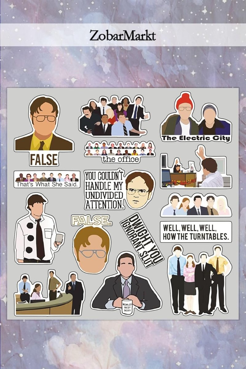 Ms Major Selection The Office Temalı Laptop Sticker Set, TYBJAMEQ3YW45QTN40