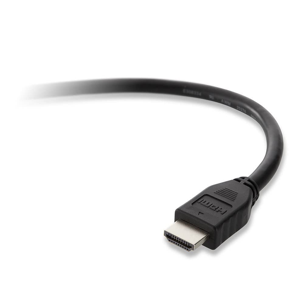 Belkin Hızlı HDMI 1.4 Kablosu, 1.5m (4k, Ultra HD, 3D), F3Y017bt1, 5MBLK
