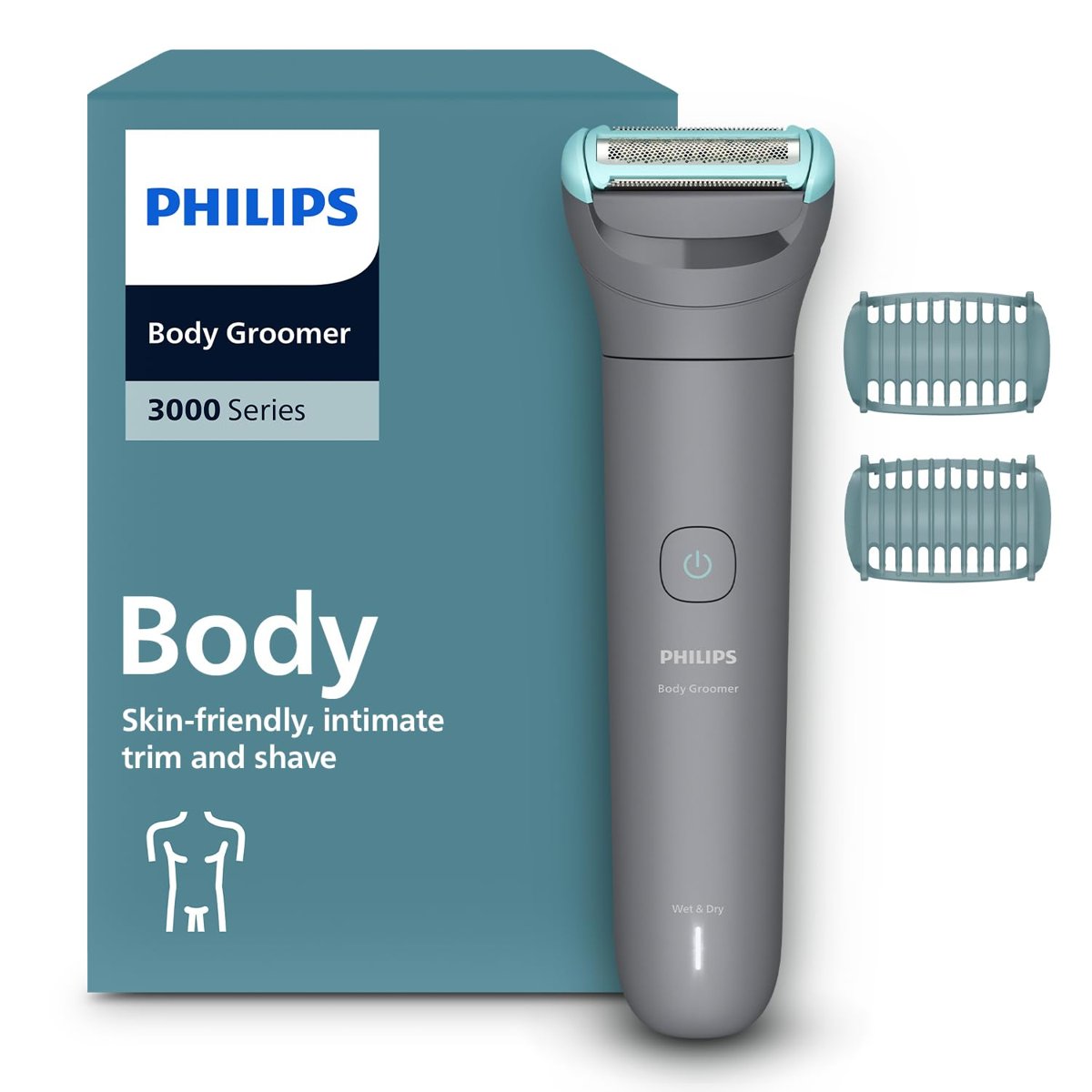Philips Vücut Bakım 3000 serisi Duşa Uygun, Hassas Bölge ve Vücut Tıraş Makinesi - BG3480/15