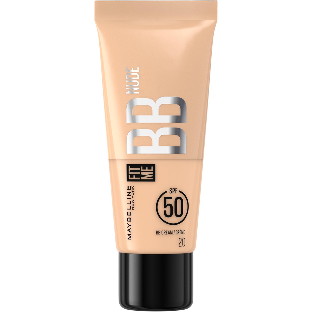 Maybelline New York Fit Me Nude Cilt Bakımı Etkili Nemlendirici SPF50 BB Krem - 20