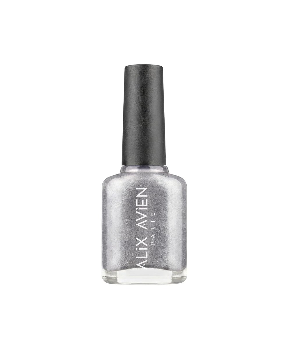 ALIX AVIEN Limited Edition Simli Nude Bej Oje-Yüksek Pigmentli Kalıcılık Hızlı Kuruma-Nail Lacquer No:8