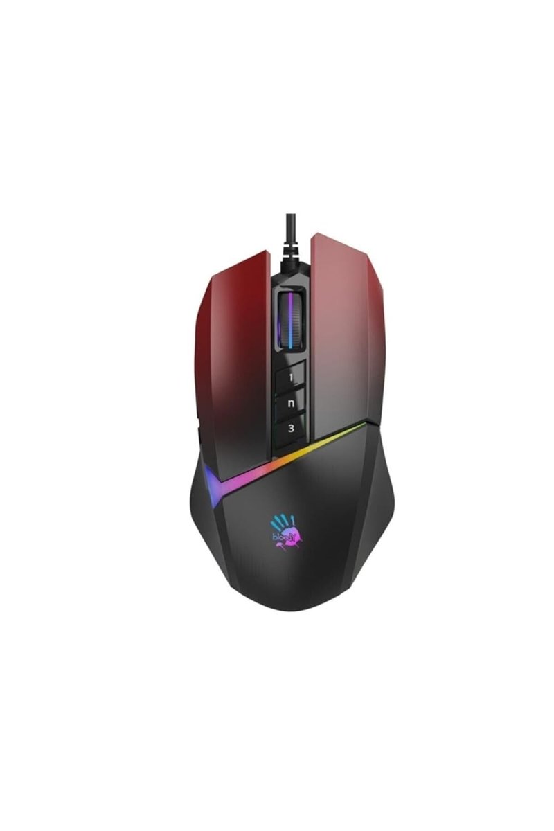 Bloody W60 Max 10.000 CPI 10 Tuş Optik RGB UC34 Aktif Kablolu Kırmızı Gaming (Oyuncu) Mouse