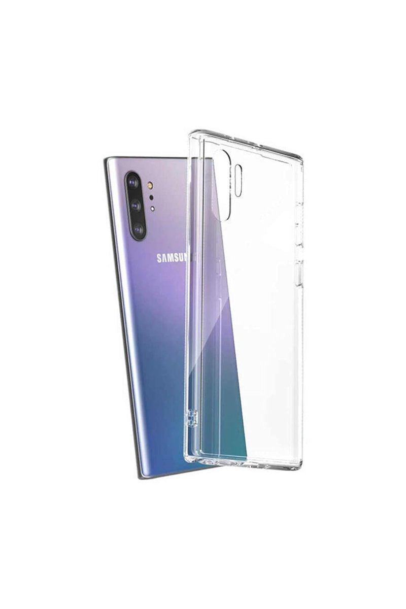 KZY İletişim Samsung Galaxy Note 10 Plus Kapak Şeffaf Süper Silikon Kılıf