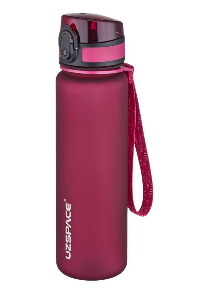 Uzspace 500 ml Tritan Su Matarası 13 farklı Renk Softtouch Kırmızı