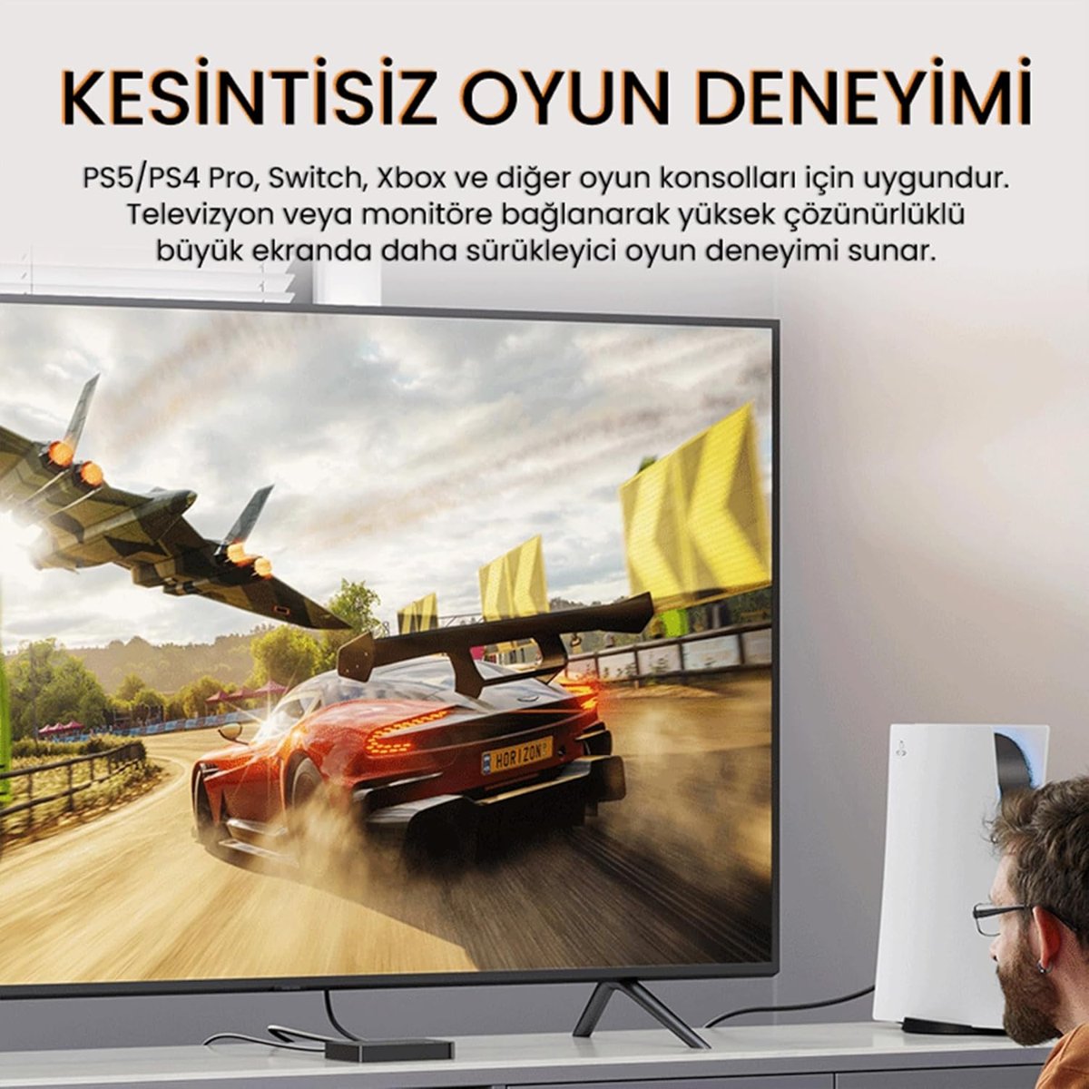 Veggieg V-H112 18Gbps HDR 4K 30Hz 3D HDMI 2.0 Kablo 20 Metre