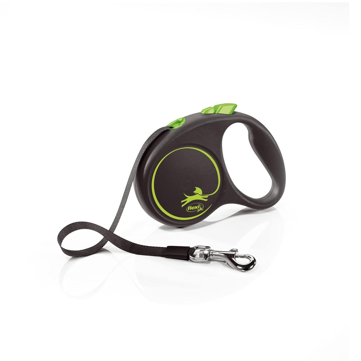 Flexi Black Design S Beden Yeşil 5MT Şerit Tasma