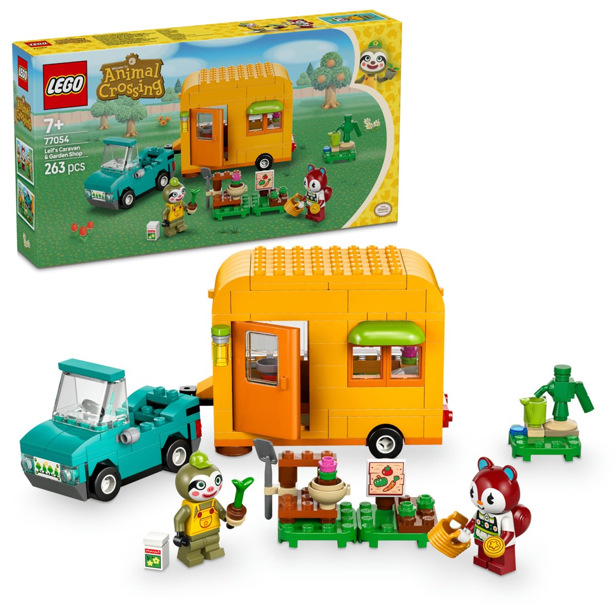 LEGO Animal Crossing Leif Karavan ve Bahçe Dükkanı 77054, 7 Yaş ve Üzeri Kız ve Erkek Çocukları İçin