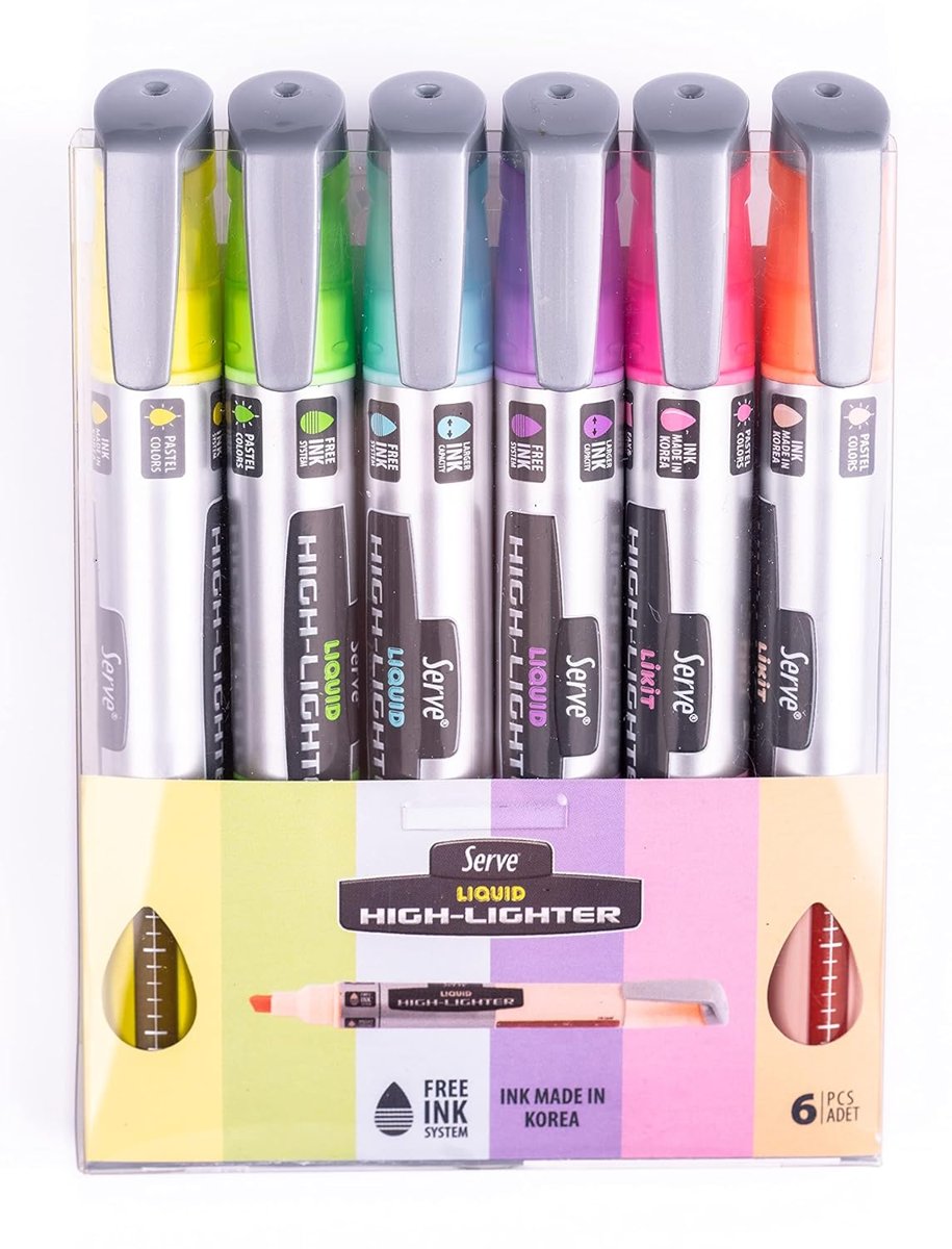 Serve Likit Pastel Kalem 6 Li