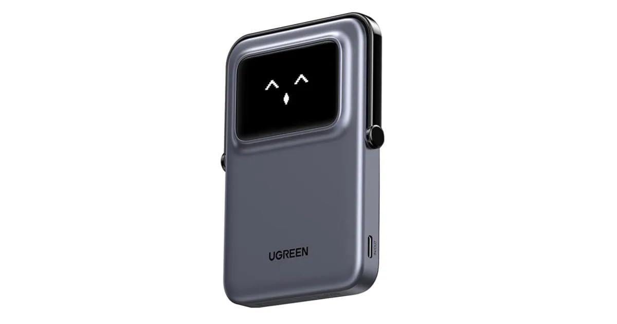 Ugreen Uno MagSafe 20W Hızlı Şarj Powerbank, 5.000 mAh - Siyah