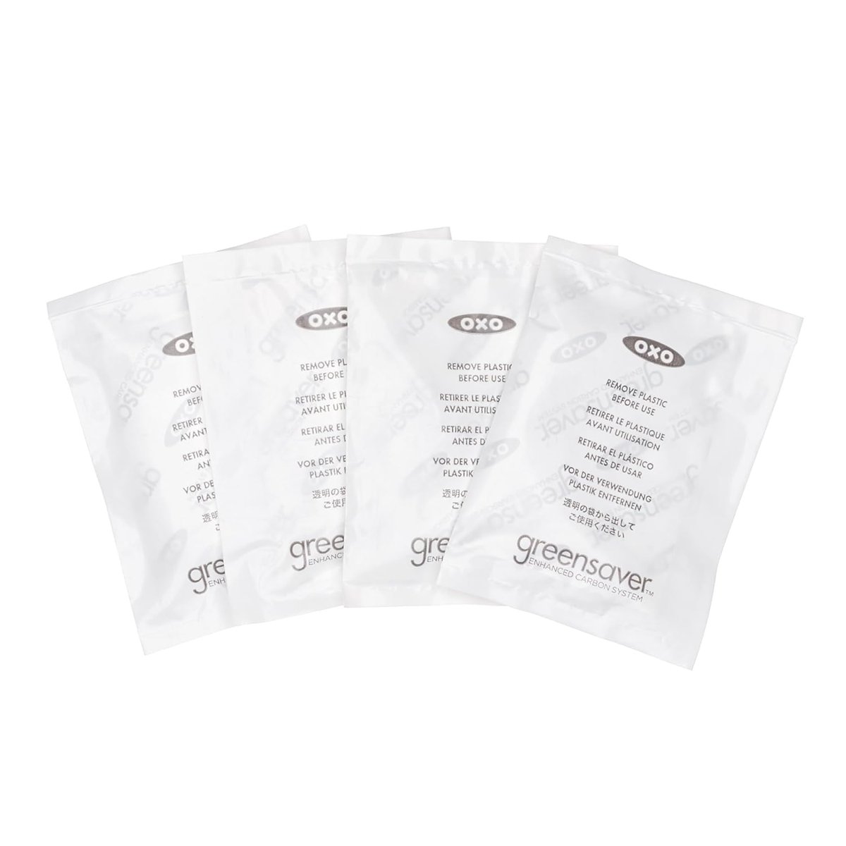 OXO Good Grips Greensaver Aktif Karbon Filtre - Gıda Saklama Kutuları için 4 Yedek Filtre